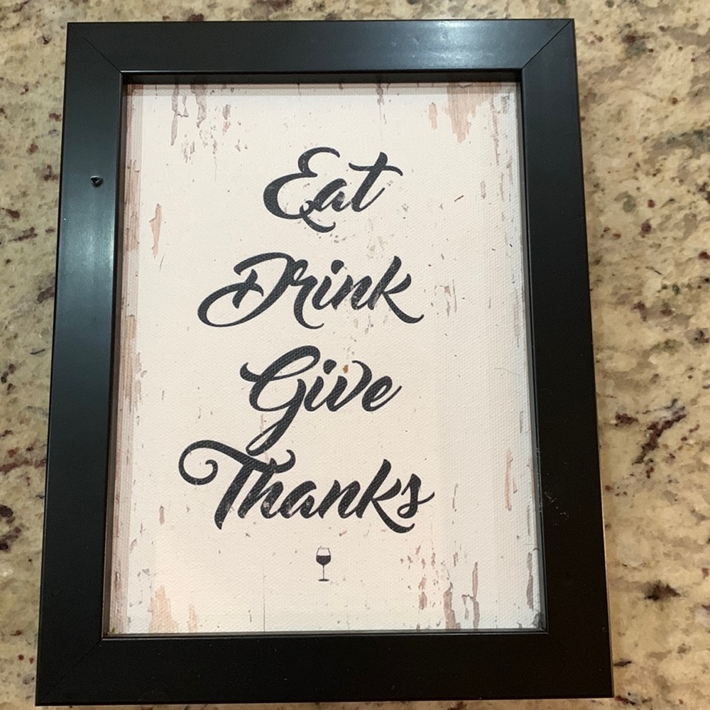Eat, Drink, Give Thanks Wall Decor